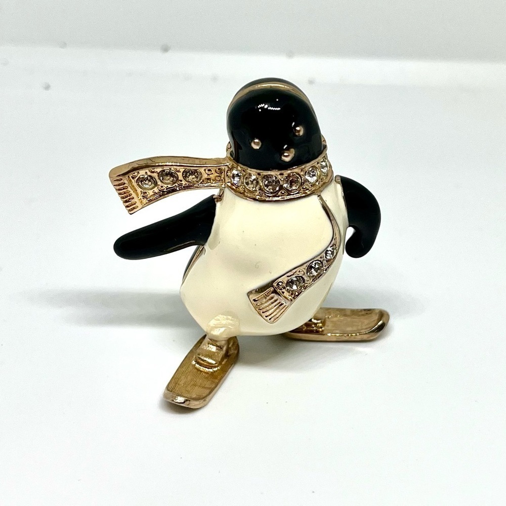Vintage Jones NY Penguin Trinket Box